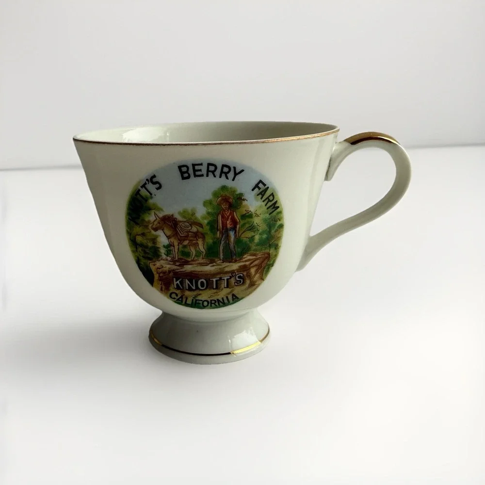 Knott's Berry Farm Teacup Cup‎ Souvenir Vintage 1940's-50's Knotts Theme Park